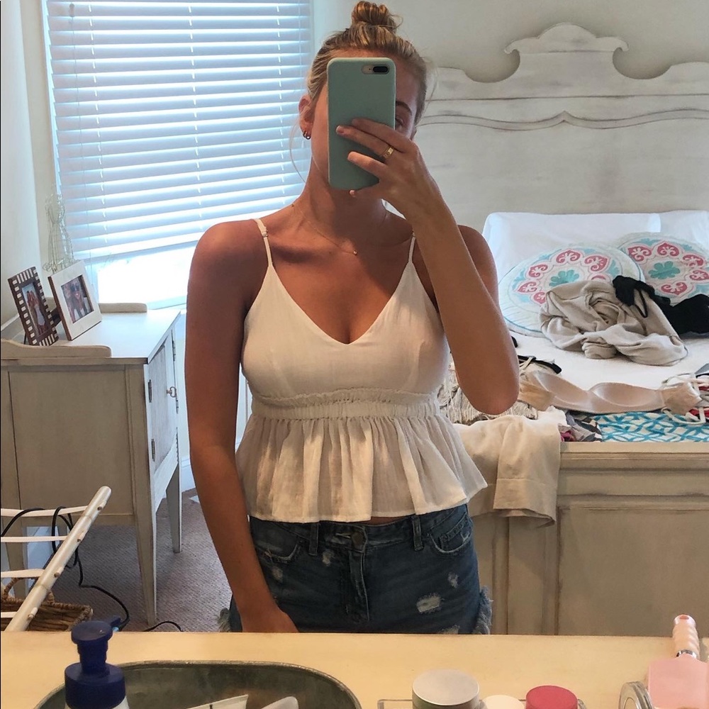 White tank top